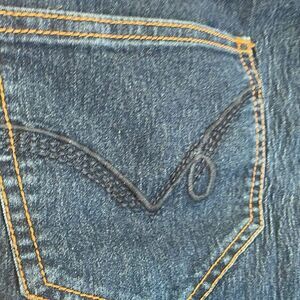 Women’s Oh Mama Blue Denim Straight Leg Maternity Jeans Size L